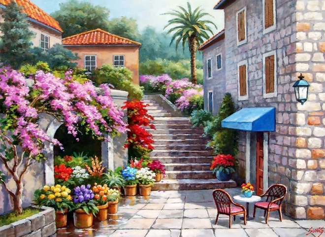 Puzzle Květinářství na jaře 260 dílků