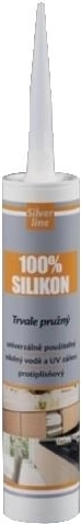 Univerzální silikon 100% acetátový 280 ml – bílý SILVER LINE
