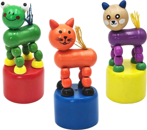 dřevěné tancující zvířátko 10 cm