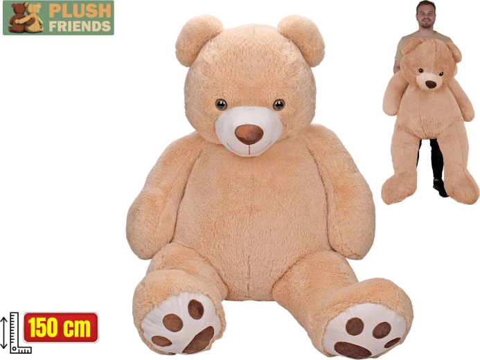 Plush Friends plyšový medvěd béžový 150 cm