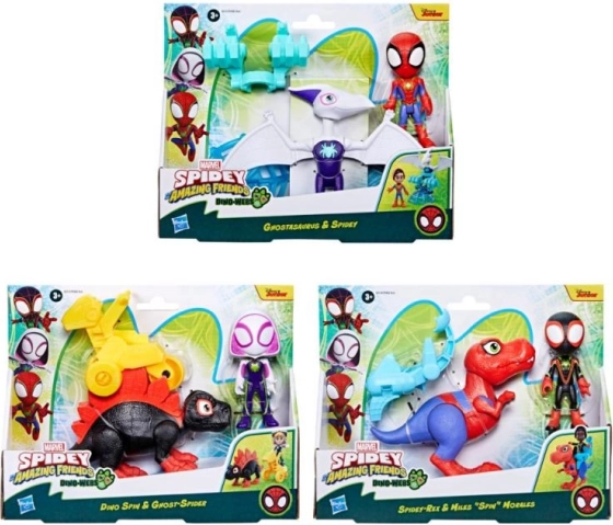 Spidey a jeho úžasní přátelé – figurka s dinosaurem a příslušenstvím