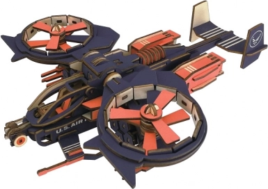 Woodcraft dřevěné 3D puzzle bojový letoun