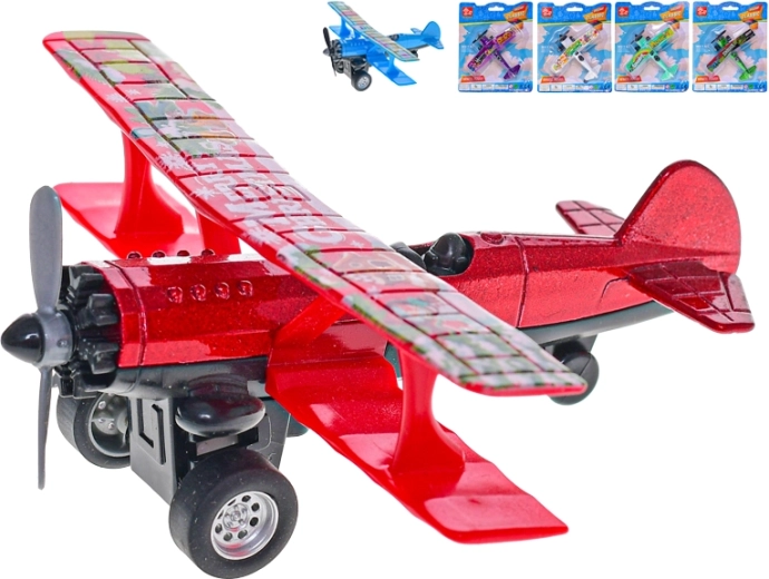 Kovový model letadla se zpětným chodem 10 cm