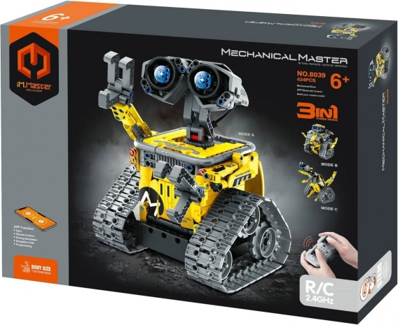 programovatelná stavebnice robota 3v1 iM.Master s RC ovládáním 2,4 GHz, 434 dílků