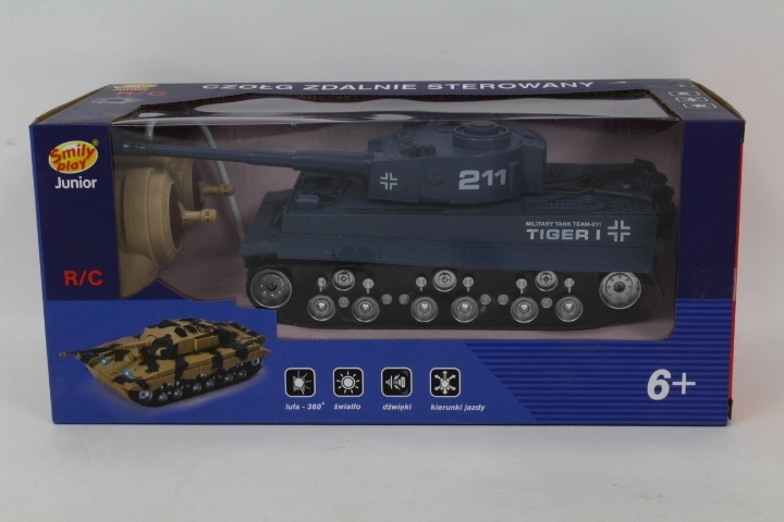 RC tank s nabíječkou modrý