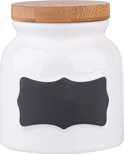 Porcelánová dóza Regular 200 ml s bambusovým víčkem