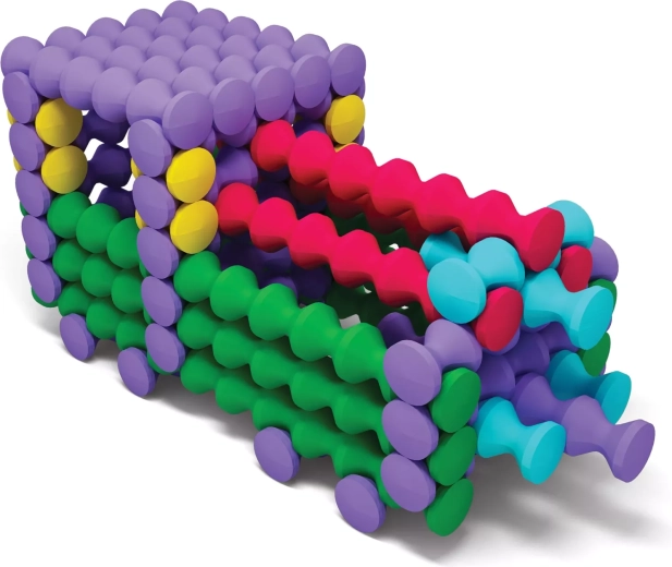 Texturované dílky pro pevné a snadné spojení