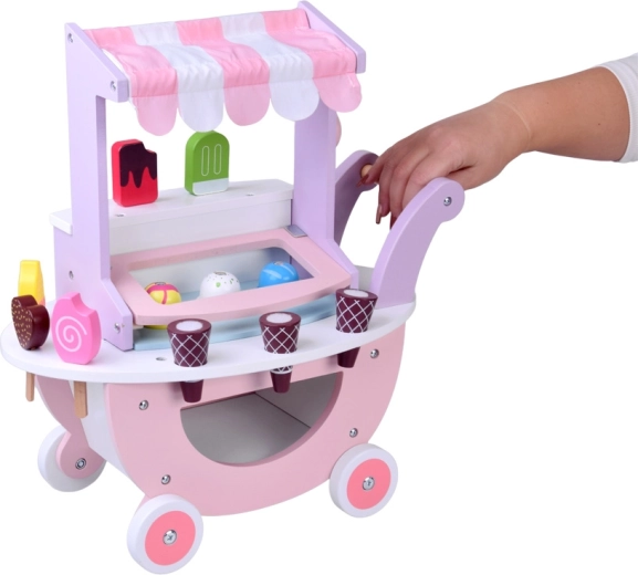 Mobilní stánek se stříškou a úložným prostorem