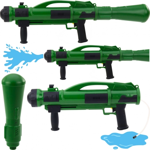 Vodní pistole Bazooka s pumpou 73 cm zelená