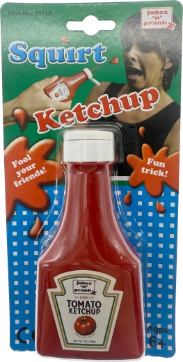 Stříkací kečup v lahvi