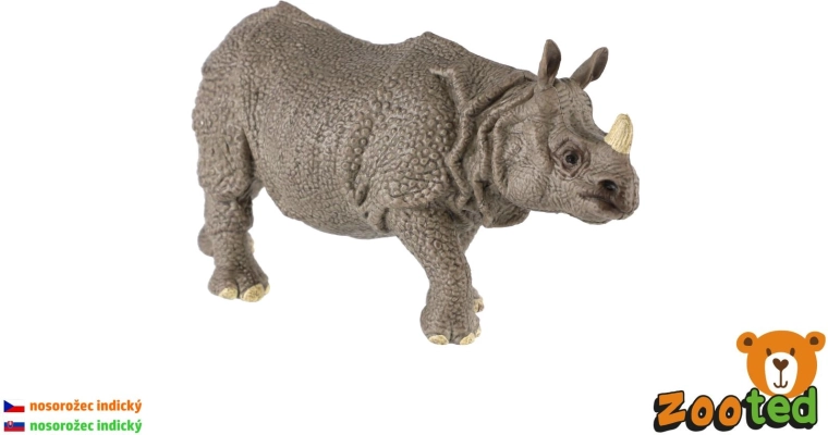 Nosorožec indický – plastová figurka 13 cm - 1 kus
