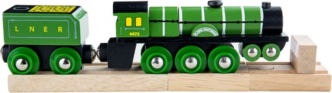 Dřevěná lokomotiva Flying Scotsman - replika