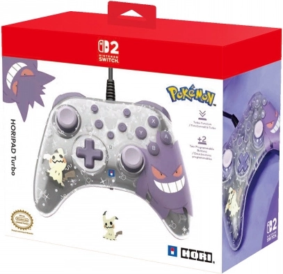 Drátový ovladač HORI Horipad Turbo Gengar a Mimikyu pro Nintendo Switch