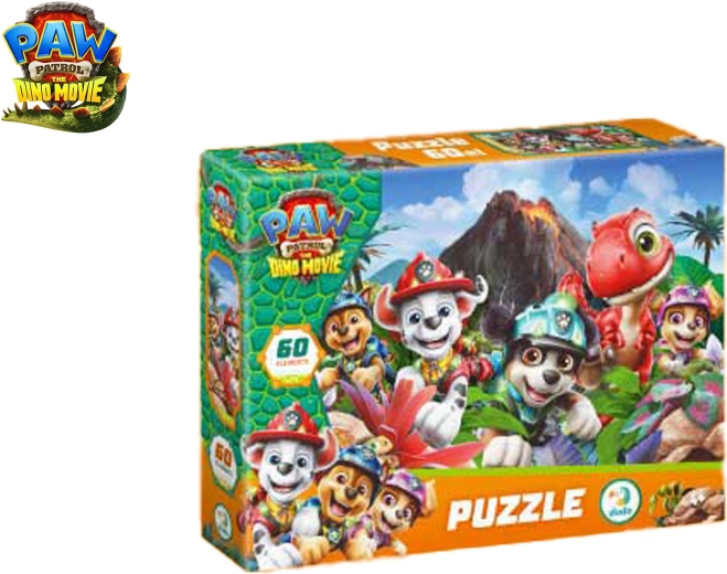 Puzzle Paw Patrol Tlapková patrola: Dino film, 60 dílků (32 × 23 cm)
