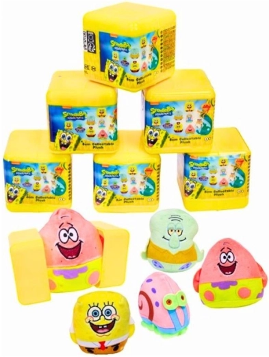 SpongeBob a kamarádi sběratelský mini plyšák v kapsli - 1 kus