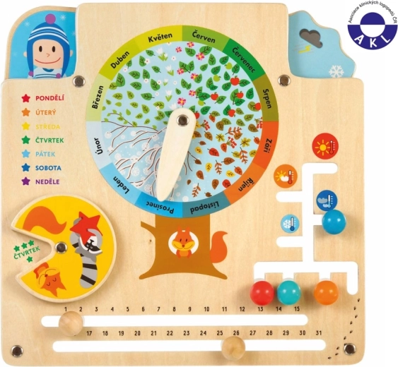 Lucy & Leo Kalendář přírody – dřevěná vzdělávací deska
