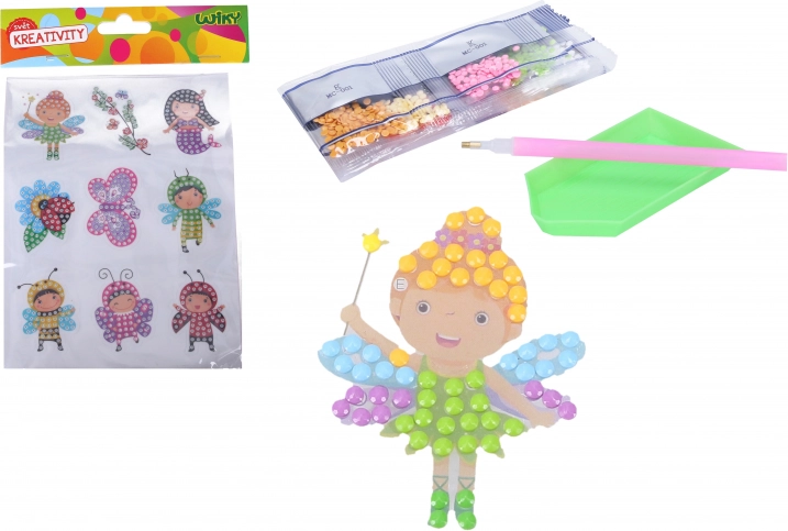Kreativní set diamantové samolepky – víly mix