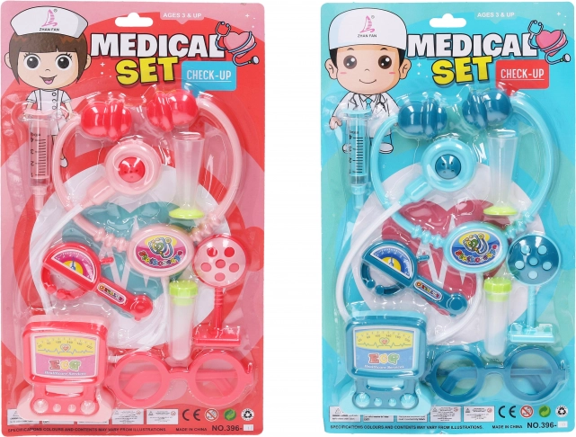 Dětský doktorský set – růžový nebo modrý