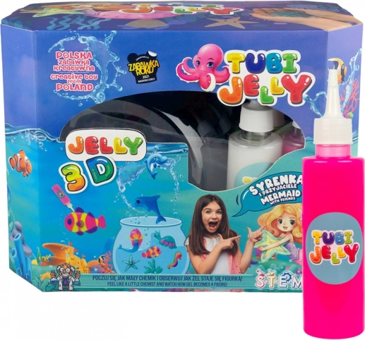 Tubi Jelly – kreativní sada 8 barev s velkým akváriem Mořská víla