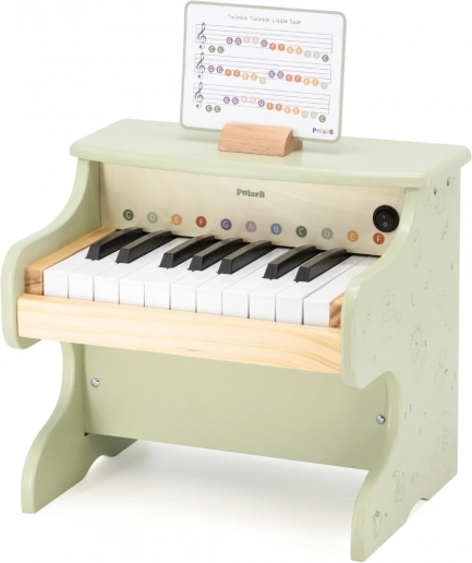 Dětské dřevěné piano PolarB zelené