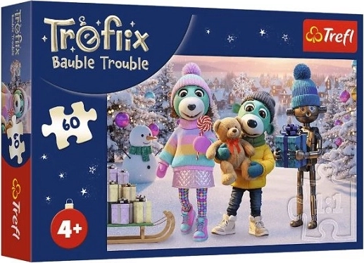 Dětské puzzle 60 dílků zimní Robobot – Rodina Treflíků