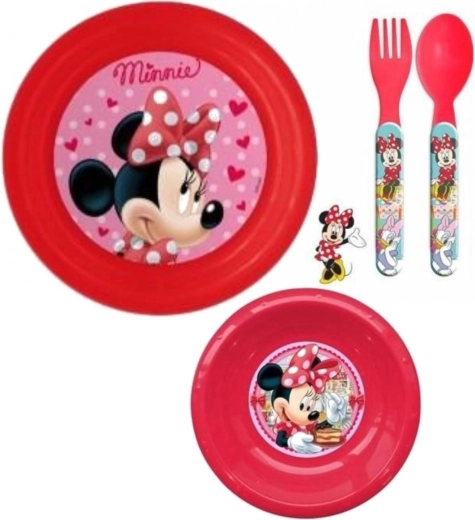 Plastová jídelní sada Minnie (3dílná) Eli