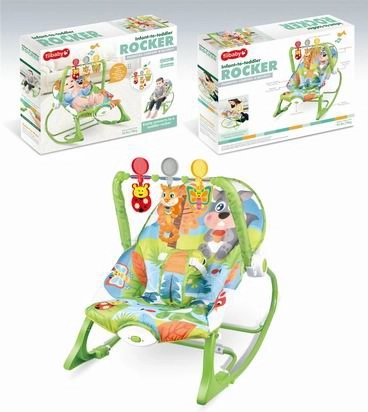 Lehátko s vibracemi zelené veverka