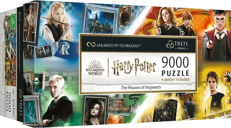 Puzzle 9000 dílků Domy z Bradavic Harry Potter