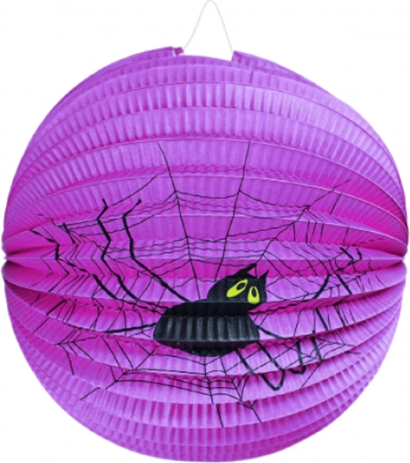 Lampion Halloween pavouk 25 cm