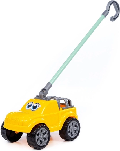 Tahací žluté auto - 1 kus