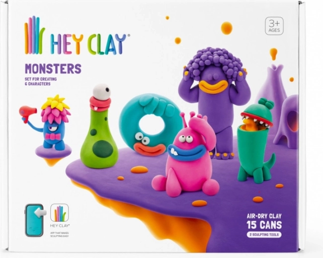 Hey Clay Monsters – sada pěnové modelíny pro děti