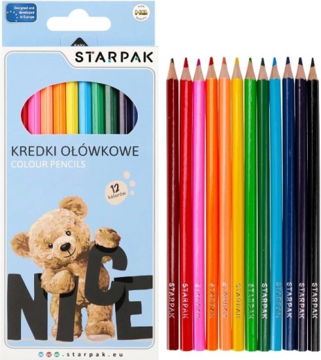 Pastelky Medvídek trojhranné 12 barev