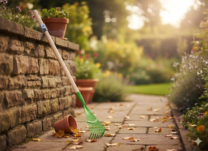 Široká vějířová hlava pro rychlé shrabování