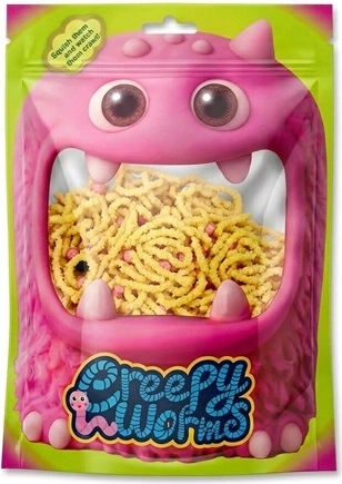 STNUX Creepy worms – senzoričtí červíci žlutí