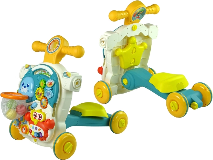 4v1: chodítko, stolek, odrážedlo i koloběžka