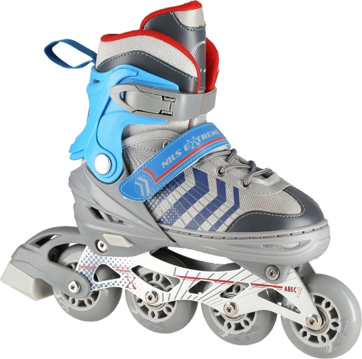 NILS Extreme NH18192 4v1 nastavitelné brusle – Šedomodré