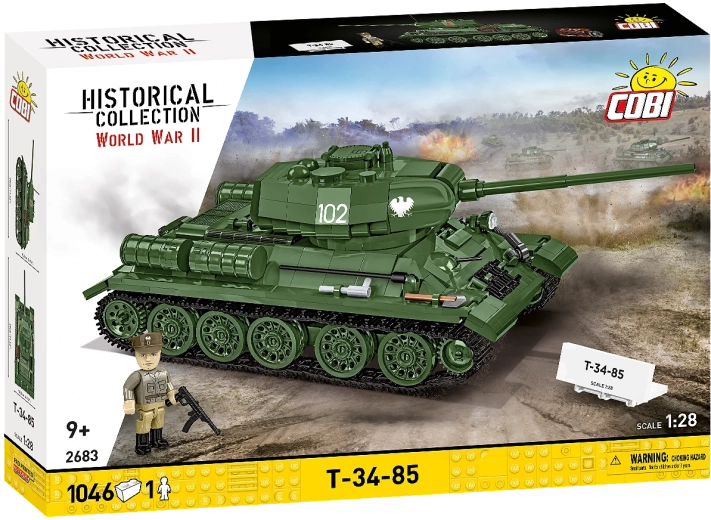 Cobi stavebnice tank T-34-85 2v1 1:28
