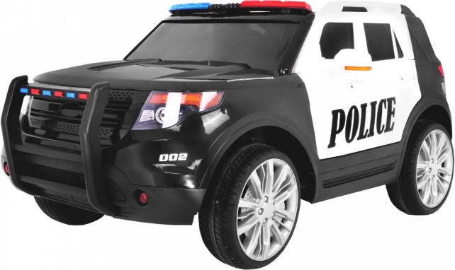 Dětské elektrické policejní SUV s majáky, sirénou a dálkovým ovládáním