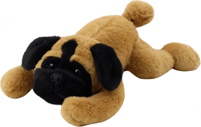 Plyšový Mops Ležící 40 cm