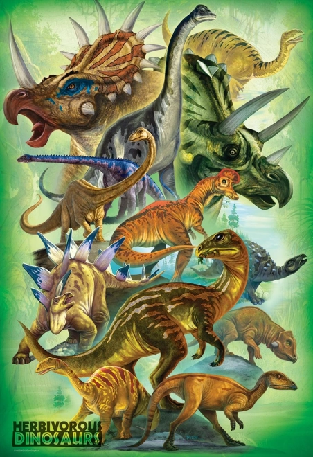 EUROGRAPHICS puzzle býložraví dinosauři 100 dílků