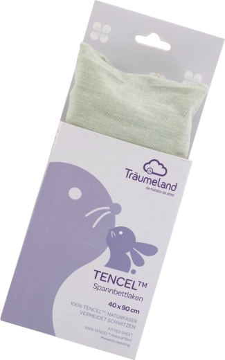 Träumeland napínací prostěradlo Tencel 40 × 90 cm desert sage