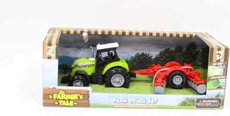 A Farmer’s Tale realistický traktor se světly a zvuky s připojitelným zemědělským strojem