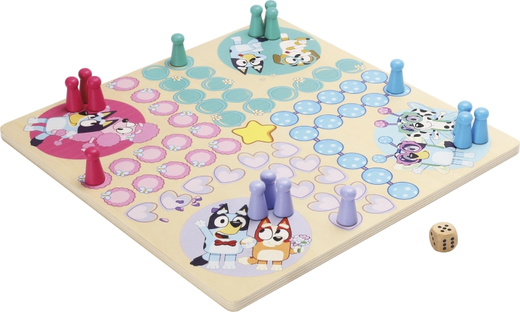 Bluey dřevěná strategická hra človeče, nezlob se