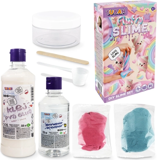 Tuban kreativní smyslová sada Fluffy slime XL