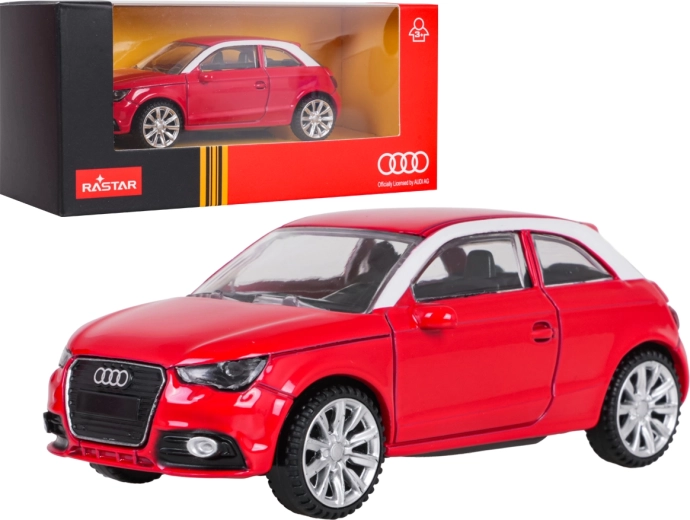 Kovový model Audi A1 RASTAR v měřítku 1:43, červený