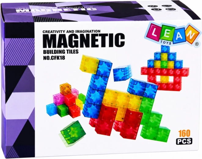 160 magnetických dílků pro kreativní stavění