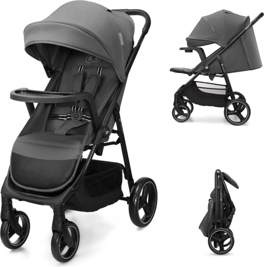 Kinderkraft sportovní kočárek Trig 3 Tray granite grey