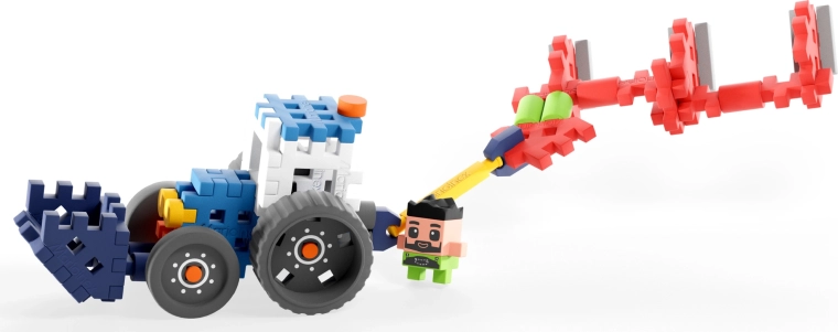 Postavte realistický traktor s pluhem