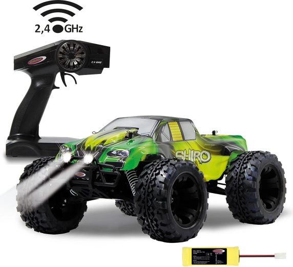 Jamara Shiro RC monster truck 4WD 1:10 2,4 GHz s LED a NiMH baterií