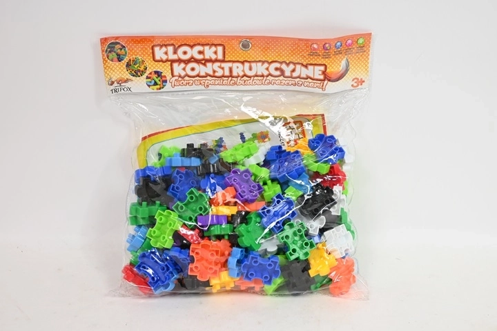 Puzzle stavebnice – barevné konstrukční kostky 130 ks
